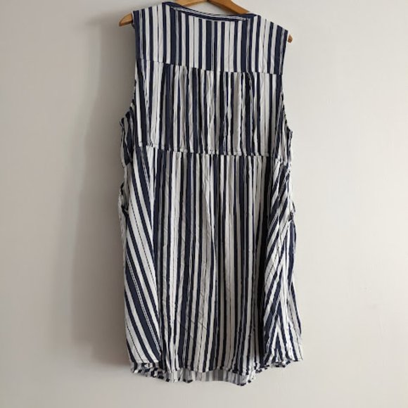 Torrid Blue and White Striped Dress Size 4/4X - Picture 5 of 11